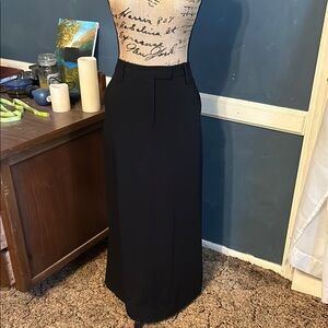 Worthington Black Maxi Pencil Skirt with Slit